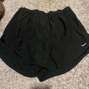 Gently worn black Nike running shorts